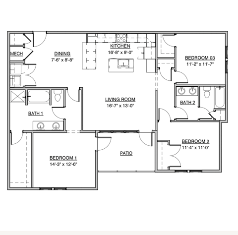 a floor plan of a home